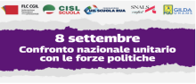 Confronto unitario con le forze politiche