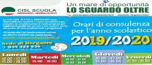 Orario di consulenza sedi zonali CISL Scuola Bergamo Sebino Bergamasco 2019/20
