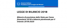 Legge di bilancio 2018